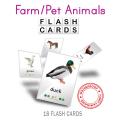 Farm & Pets Flash Cards - 8004. 