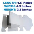3-PLY White Hard Card Ecommerece Packing Boxes Size In Inches (4.5x4.5x2.5) For Shipment & Courier Pack Of 10, 20, 30, 40, 50 Boxes.. 