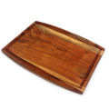 Acacia Cutting Board - Wooden 17" x 11.5" Face Grain Kikar Wood Chopping Board for Cutting Meat, Fruits and Vegetables. 