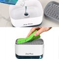 Soap Dispenser for Kitchen, Soap Dispenser and Sponge Holder, Countertop Soap Pump Dispenser, 2-in-1 Soap Dispenser-One Hand Soap Pump Dispenser. 