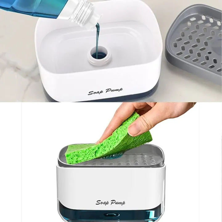 Soap%20Dispenser%20for%20Kitchen,%20Soap%20Dispenser%20and%20Sponge%20Holder,%20Countertop%20Soap%20Pump%20Dispenser,%202-in-1%20Soap%20Dispenser-One%20Hand%20Soap%20Pump%20Dispenser%20-%20Image%202