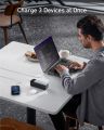 Anker Power Bank, 24,000mAh 3-Port Portable Charger with 140W Output. 