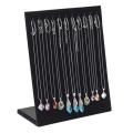 11 Hooks Velvet Jewelry Rack Earring Bracelet Necklace Organizer Holder Display, Black. 