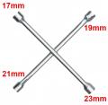 "Heavy-Duty Cross Wheel Spanner - Durable 4-Way Lug Wrench for Easy Tire Change". 