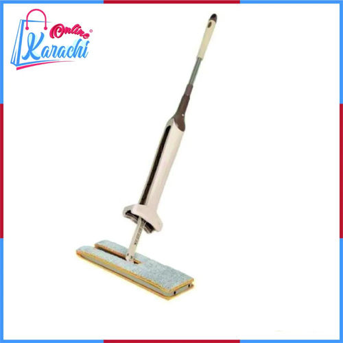 Online Karachi - Self Wringing Double Sided Lazy Mop Telescopic 360 Spin Cloth And Automatic Squeeze,Make your cleaning life much easier with the double sided lazy mop with self-wringing ability