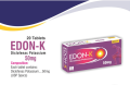 EDON-K Diclofenac Potassium 50mg 20Tablets. Fast Relief from Body Pain, Backache, Fever, Muscle, Joint & Headache Support. 