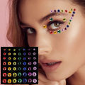 【AiBaby Store】Stars Crescent Face Gems Temporary Tattoos Eyeshadow Jewels Sticker Glitter Heart Dot Pearl Rhinestones Party Makeup. 