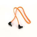 Top Selling 45cm Sata 3.0 Iii Sata3 6gb / S Ssd Hard Drive Data Direct Right Angle Cable Professional Made Stable Connectors. 