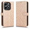 Vantime for Tecno Spark Go 2024 / Spark 20C / Spark 20 / Spark 20 Pro / POP 8 PU Leather Wallet Case Card Holder Wave Point Pattern Flip Cover with Lanyard. 