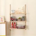 Wall Hanging shelf original wood 1 2 3 & 4 Tier Rope Hanging Shelf Wall Hanging Shelf, , Decorative piece By Padini Collection. 