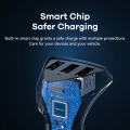 Remax Fast Car Charger 3-USB 3.1A Output PD3.0 QC3.0 SCP/FCP/AFC Fast Charge Intelligent Charger Power Adapter For Mobile Phones. 