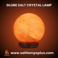 Crafted Himalayan Salt Lamp Ball Shape, Original Himalayan Crystal Globe Lamp. 