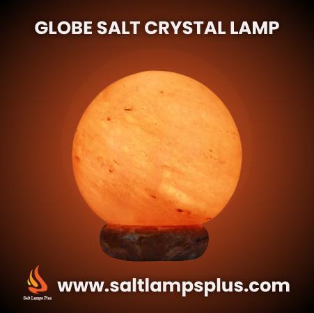 Crafted Himalayan Salt Lamp Ball Shape, Original Himalayan Crystal Globe Lamp