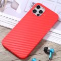 Carbon Fiber Texture PP Protective Case For iPhone 12 Pro Max. 