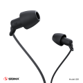Sigma Super Sleep S-01 In-Ear Sleep Earphones, Noise-Cancelling Headset, Hi-Fi Sleep Headphones, 3.5mm Wired Headphones, MP3 Mobile Phone, Light & Soft Silicone Material. 