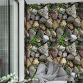 3D Stone Rock Grass Wallpaper TV Background Decal Living Room Cafe Decor Sticker. 