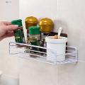 Storage Rack with Removable Shelf Stylish Durable Floating Shelves for Bathroom Bedroom Kitchen Easy to Install Clean Black Metal Frame Perfect Storage Solution Rust-proof Bathroom Storage Boxes. 