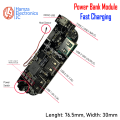 QC4.0 QC3.0 LED Display Dual USB Mobile Power Bank Module with 18650 Battery, Fast Charging, 18W-22.5W Output, 3 Ports, Temperature & Circuit Protection, Type-C/Android Compatible. 