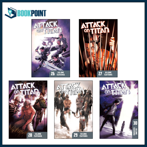 Attack on Titan (5 book series) by Hajime Isay-ama (Author) | Manga Vol 26 to 30