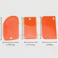 New Comfortable High quality 3pcs / set plastic surfaces connect ice candy scraper cake decorating baking pastry tool cutting scraper. 