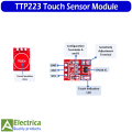 TTP223 Touch Sensor Module – Smart Capacitive Switch for Arduino & DIY (5/20/50 Pcs) by Electrica. 