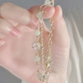 Chinese Style Fashion Unique Design Elegant Exquisite Double-layer Flower Beaded Bracelet For Women Jewelry Party Premium Gift. 