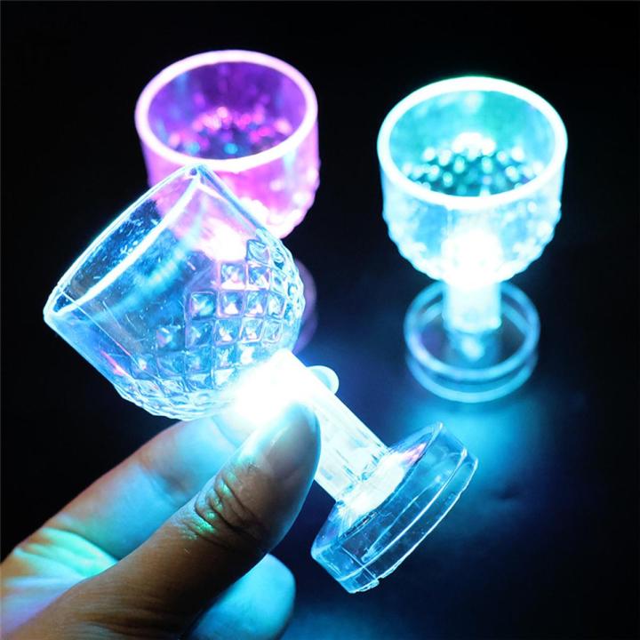 LED Flashing Color Change 50ml Drink Cup Smooth Design Drink Glass Cocktail Party Novelty Cup