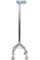 Imported Four Leg Walking Stick Cane Quadripod Height Adjustable  for Patients, Seniors & Old Elderly People. 