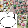 8 inches wall mount heavy duty outdoor indoor garden wall decor flower plant pot hanging hook bracket ring. 