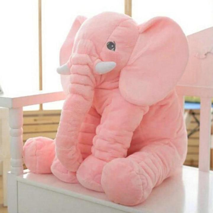 Creative pink Plush Elephant Pillow Kids Bed Sleeping Elephant