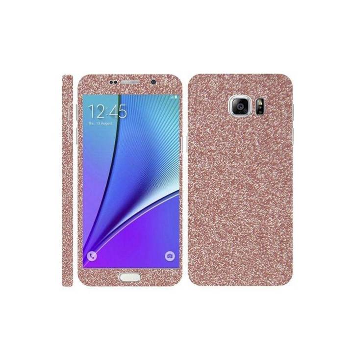 Samsung Galaxy Note 5 Light Pink Glitter Mobile Skin