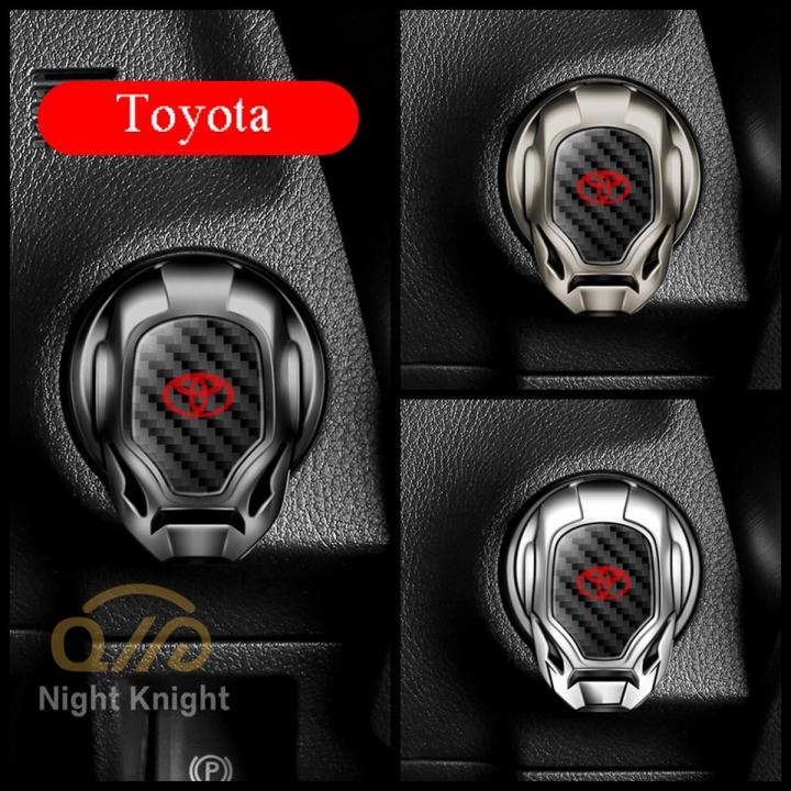 1Pieces Iron Man Car Interior Engine Ignition Start Stop Button Protective Cover Decoration Sticker Car Interior Accessories For Toyota Camry Altis Vigo Fortuner CHR Vios Yaris Ativ Hilux REVO Avanza sienta hiace commuter innova Fortuner