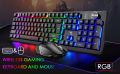 Mamba Gaming combo RCB keyboard & Mouse Wirless Rechargable. 