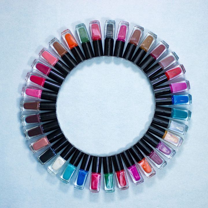 Pack Of 12 Peel off Nail Polish (Multi Colors)