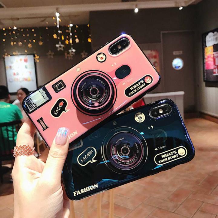 Mobile Phone Stand Camera Case for Vivo S1 S1Pro Y17 Y15 Y12 Y91 Y95 Y93 Y71 Y53 Y55 Y83 Y81 Y85 Y69 Y75 Y79 V7 V7Plus Y66 Y67 V5 V5S X7 X7Plus X9 X9S V5Plus X20 X20Plus Camera Phone Case Cover