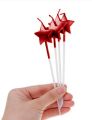 Spiderman  Theme Stars Cake Candles Pack For Spiderman Birthday Theme. 