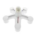 5 in 1 E27 Heads Lamp Bulb Holder Light Base LED Converter Adapter Socket Splitter. 