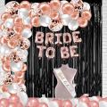 Bride To Be Decoration Theme Set 1 Pcs Bride To Be Foil 30 Pcs Balloons 5 Confetti Balloons 1 Foil Curtain  -Bride To Be Theme-Bride To Be Items & Décor-Wedding Decoration. 