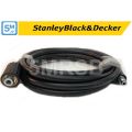Black n Decker Pressure Hose 5 meter for PW1200 Pressure Washers - 1 Click end - 1 M22 Threaded end - also for Total, Ingco, Emtop 1200 Watts only, CPT 52003, etc.. 