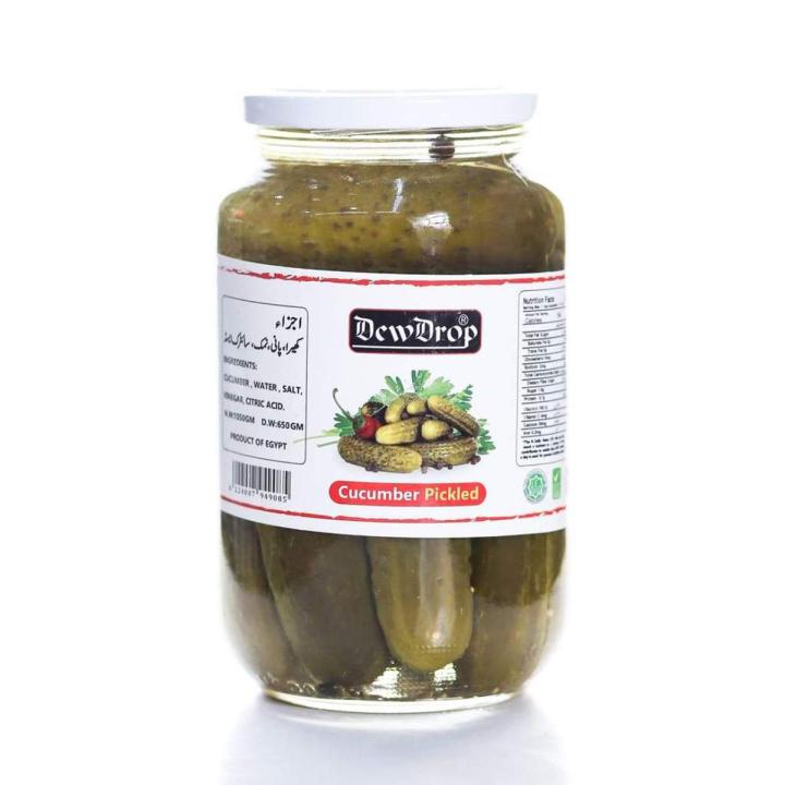 DewDrop Cucumber Pickled 850 g Glass Bottle