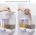 Wall Mounted 6 Grid Dry Food Dispenser 10kg Capacity Cereal and Rice Storage Box. 