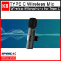 Type C Wireless Microphone K8 Collar Mic For Type C - Wireless Mic for Phone. 
