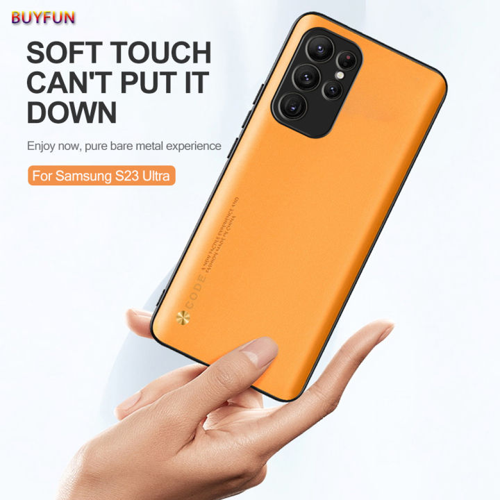 For Samsung Galaxy S23 Ultra Polka Dot Plain Leather Luxury Design Back Cover Protective Shell For SamsunS23 Ultra GalaxyS23 Ultra S23Ultra Soft Edges Phone Case Drop Proof