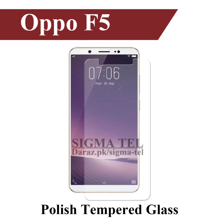 Oppo F5 Tempered Glass Screen Protector Premium High Quality Polish Glass For Oppo F5