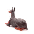 Doberman Pinscher Model Cognitive Ability Burrs-free Smell-less Action Figure Toy Doberman Pinscher for Children. 