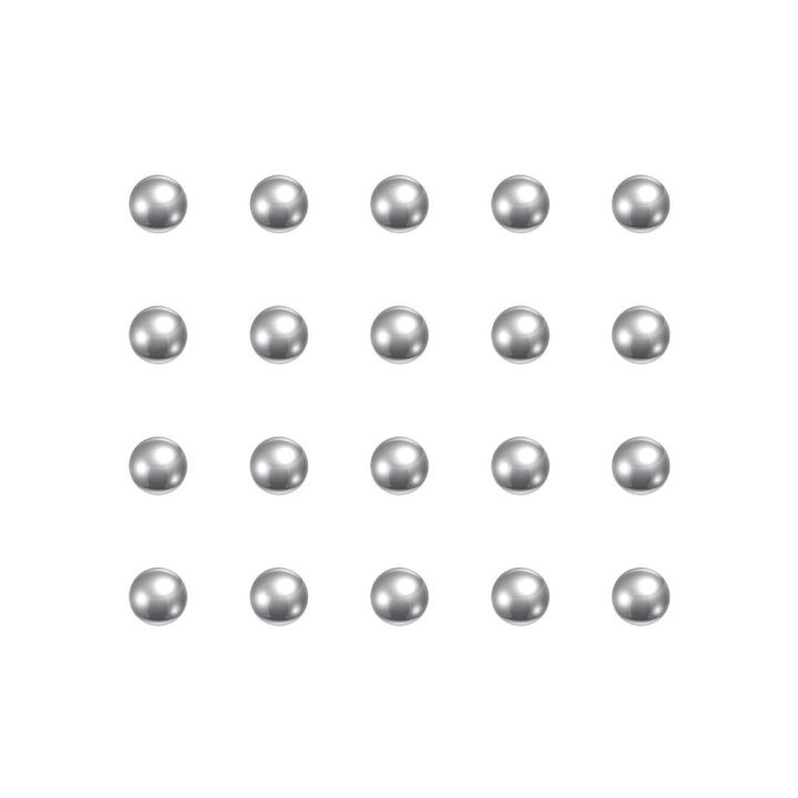 50Pcs Smooth 2.5/3/5/6mm High Precision Balls 304 Stainless Steel Round Bicycle Bearing Balls G25 Precision Silver Steel Solid Beads CNC, Impact Test