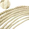 Braided Cord Craft Macrame 3mm Natural Cotton Macrame Rope, Cotton Cord for Wall Hanging, Plant Hangers, Crafts, Knitting, Decorative Projects, Soft Undyed Cotton Rope. 