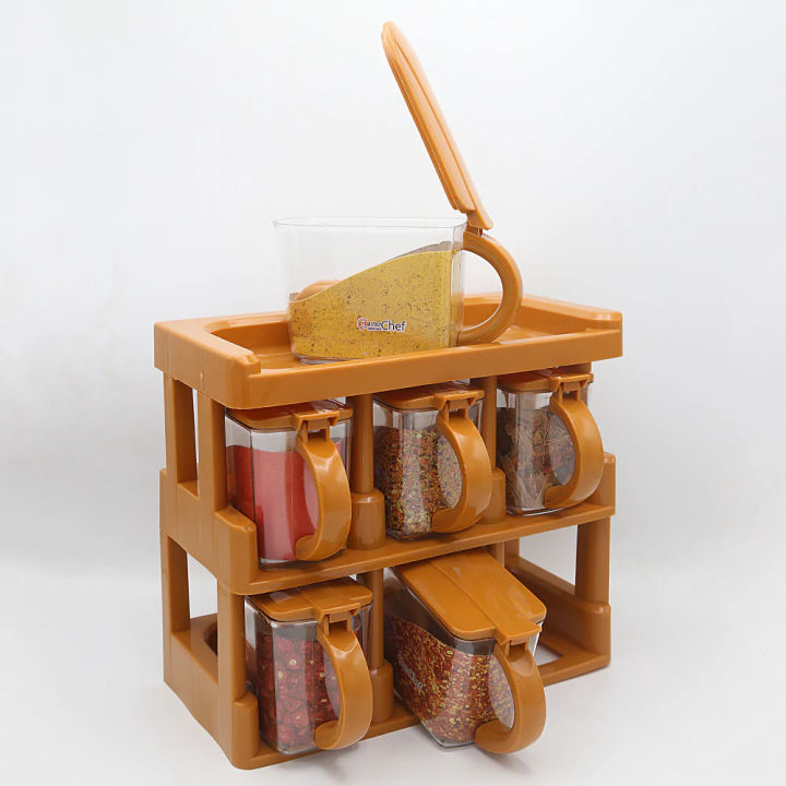 Spice%20Jars%20Rack,%20Masala%20Jars%20Box%20Set%20(%206%20Pieces%20),%20Wall%20Mountable%20(random%20colours)%7C%20SJR%20Collections%20-%20Image%203