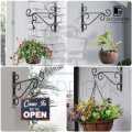 SHOPPIFYR | Iron Garden Wall Hanging Stand –(Only Stand)Heavy Duty Metal Plant Hanger for Pots, Balcony & Home Decor , Iron garden wall hanging stand, wall mounted plant stand, metal plant hanger, iron pot holder, hanging plant stand, balcony plant hanger. 
