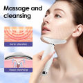 Professional Face & Neck Massager with LED Light Therapy – Vibration Anti-Wrinkle Device for Skin Tightening & Double Chin Reduction. 